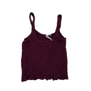 popcorn burgundy tank top